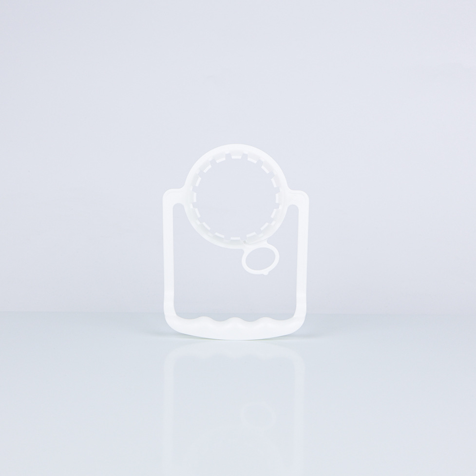 Fábrica de fuente al por mayor 55 calibre botella de bebidas PE mango botella de agua potable desechable mango mango de plástico