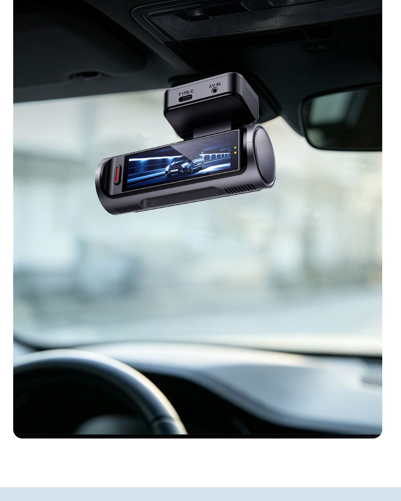 Y front and rear dual recording 4K WiFi connected APP loop recording night vision dashcam