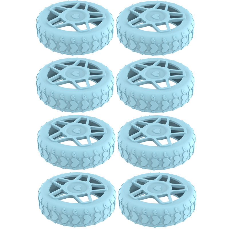 Caster shoesスーツケースホイールシリコン保護カバー耐摩耗性全包スーツケースホイールシリコン保護カバー