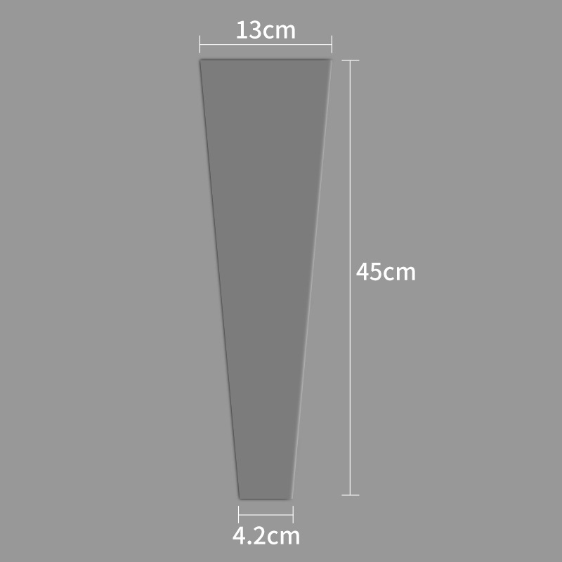투명 싱글 플라워 백, 약 50매/팩, 45cm*13cm*4.2cm