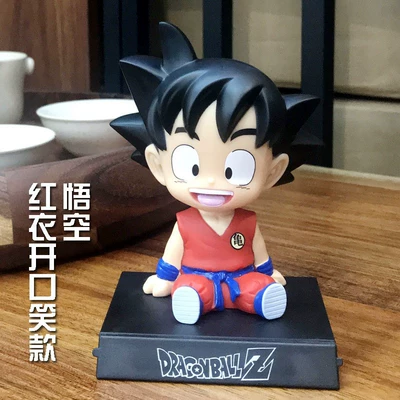 Car ornaments, Cartoon Creative Car Ornaments - -shaking-his-head-red-wukong