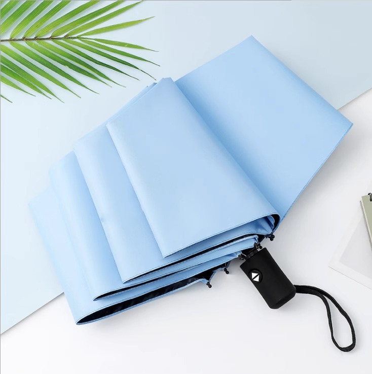 Automático portátil bucle soleado y lluvia paraguas anti-UV y anti-viento refuerzo anti-solar para hombres y mujeres paraguas publicitarios personalizados