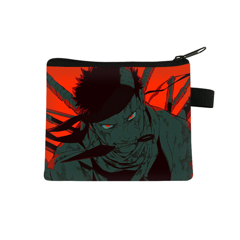 Nuevo Naruto niños monedero estudiante tendencia auricular moda bolsa de almacenamiento tendencia cremallera titular de la tarjeta al por mayor