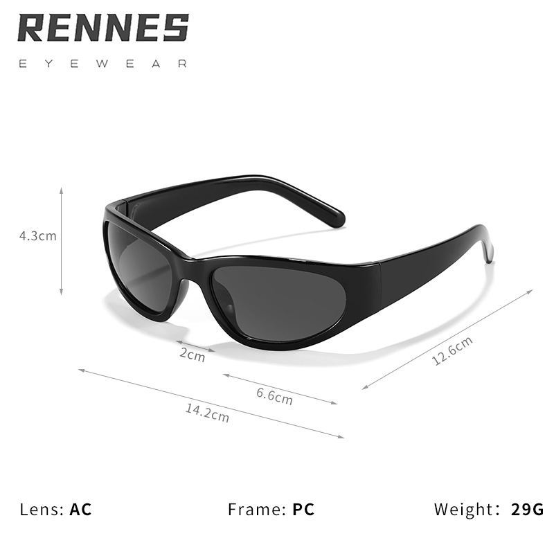 Y2g Millennium estilo nicho diseño gafas de sol dulce amargo Oval gafas deportivas 2023 Nuevo estilo ins gafas de sol