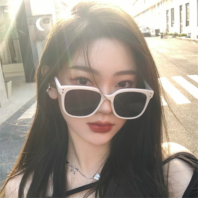[Please Enter for Big-Faced Girls] Widened and Enlarged Frame Sunglasses for Big Faces, Small Face, Anti-Uv, High-End Sunglasses