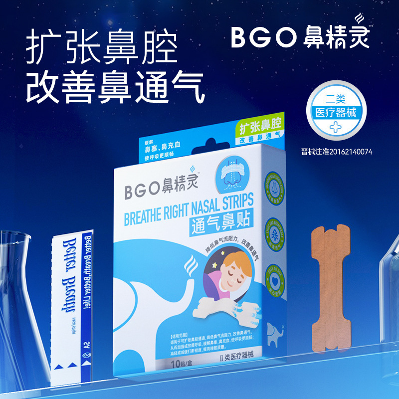 Nasal Elf Ventilation Nasal Patch Type I Expands the Nasal Cavity to Improve Nasal Congestion and Nasal Congestion Relief Patch 10 Patches/Box New and Old Packaging