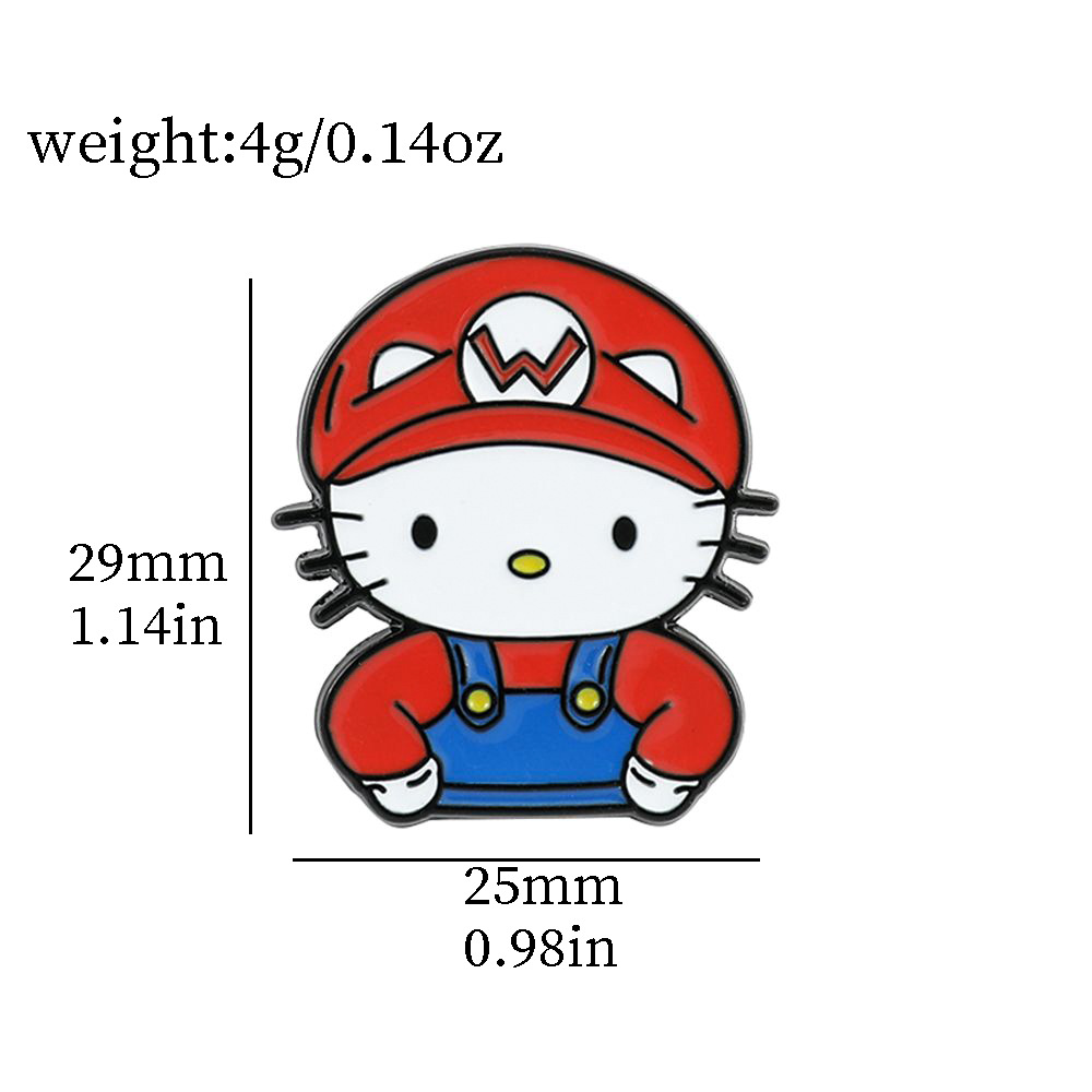 Venta caliente cien Sanrio serie de metal broche de dibujos animados coolomi Yugui perro KT gato todo-fósforo de moda insignia
