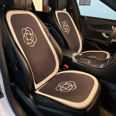 Car seat cushion for all four seasons, summer cool cushion with ice silk, camellia flower, trending car seat cushion, ventilated seat cushion for summer, goddess seat cushion