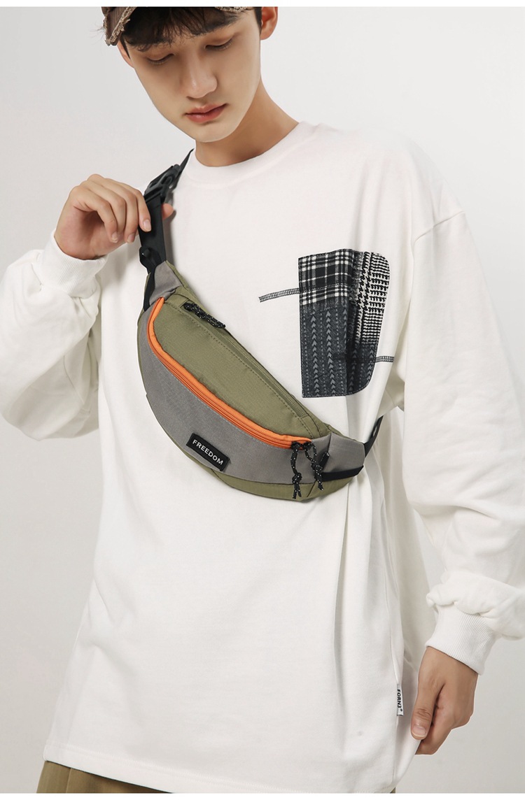 Torba, torba na klatkę piersiową typu crossbody, nisza uniwersalna 2024 nowa moda, sport, ekskluzywny styl, internetowa celebrytka torba na klatkę piersiową_voghion.com
