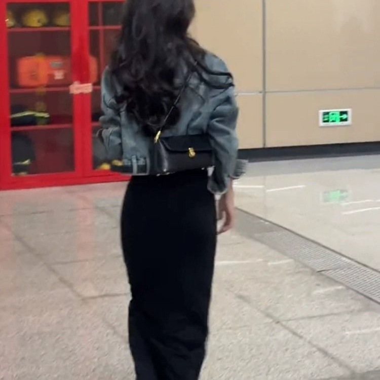 短款水洗牛仔外套女春秋2025新款小个子宽松长袖休闲百搭夹克上衣|undefined