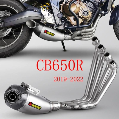 Suitable for Honda Cbr650R Cbr650F Cb650R Motorcycle Modified Exhaust Pipe 2019-22