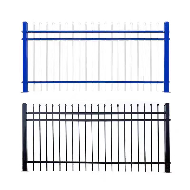 Aislamiento puntual del fabricante Valla de hierro Valla de hierro Valla de carretera de acero de zinc Fábrica al aire libre Pared de patio Valla de protección de acero de zinc