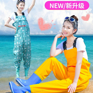 Women's Wading Pants Half-Body One-Piece Fishing Beach Rain Boots Big Kidsren's Waterproof Rain Pants Kidsren's Wading Clothes