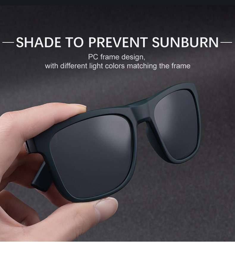 Neue modische eckige polarisierte Sonnenbrillen für Männer - persönlicher Trendy-Look mit Premium-Gefühl, UV-Schutz für draußen und Angeln, Herren-Sonnenbrille für den Export
