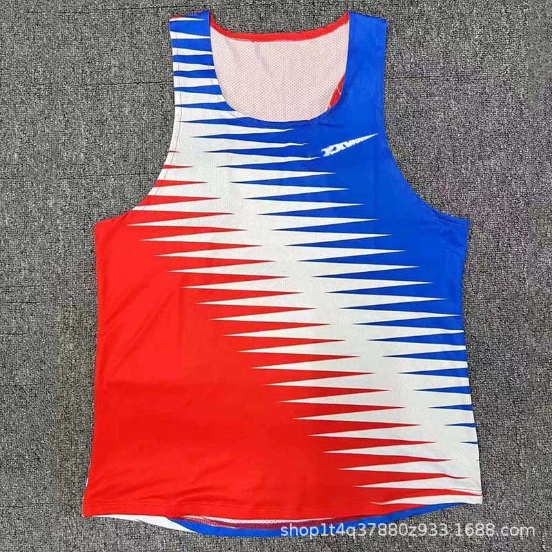 Мужской легкоатлетический марафонский спортивный жилет для бега, спортивная студенческая быстросохнущая дышащая ультралегкая сетчатая тренировочная одежда