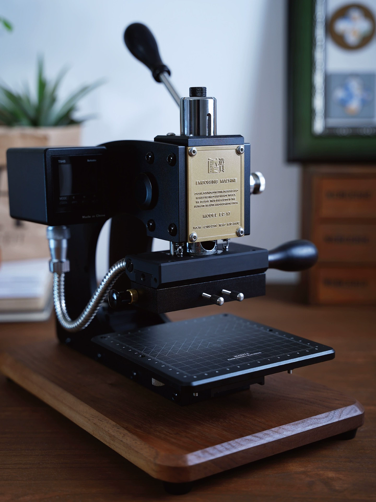 MAXITAEC-17 машина для горячего тиснения логотипа медная литая печать визитная карточка кожаная упаковка машина для штамповки кожи ручной работы