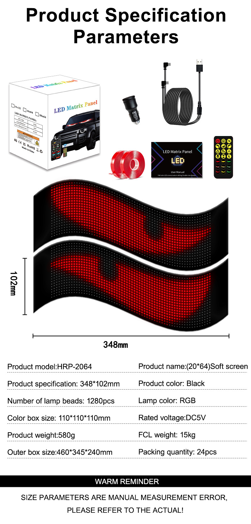 Truck Devil's Eye Led Lighting Soft Screen Car Truck Eye Light Bluetooth Dynamic Led Flexible Advertising Screen