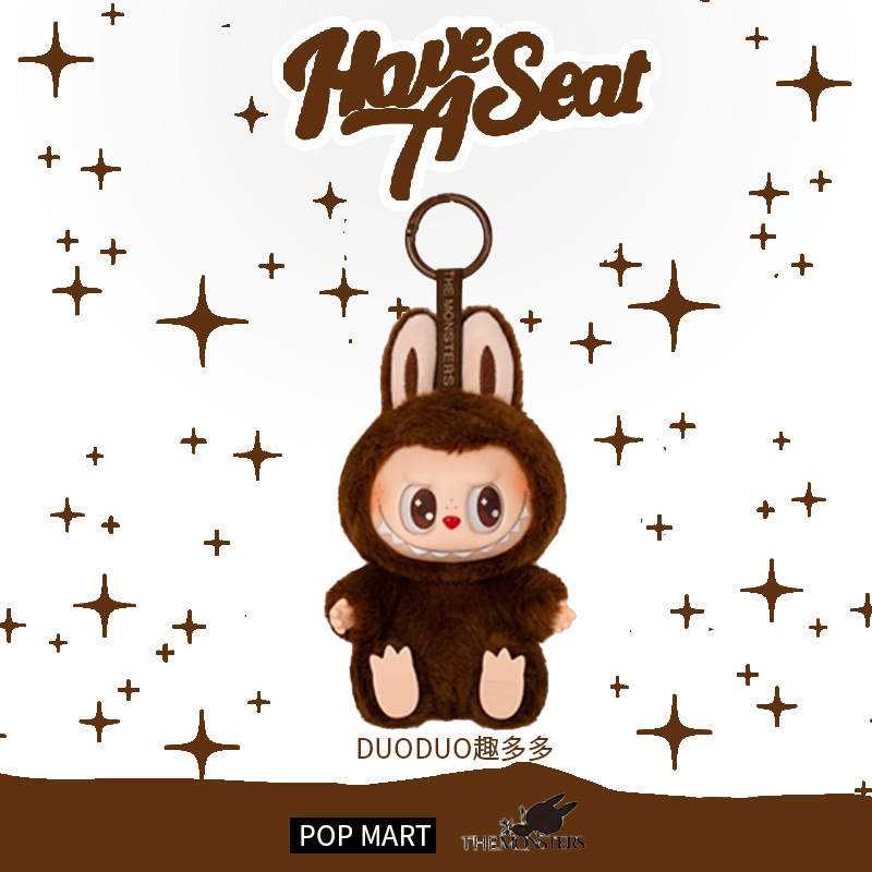 popmartlabubu礼物拉布布搪胶娃娃衣公仔钥匙扣潮玩盲盒|undefined