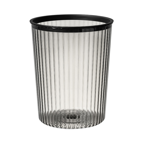 Trash can for home living room light luxury high-end transparent simple large bedroom creative toilet bathroom lidless paper basket