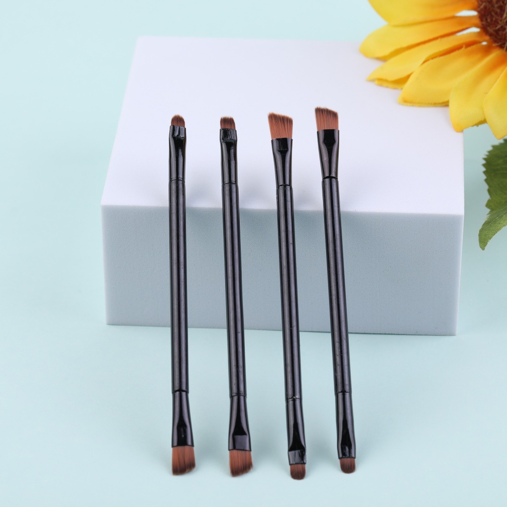 Multifuncional eye shadow stick eye shadow cepillo de doble cabeza mini cepillo de látex de algodón desechable herramienta de maquillaje de belleza