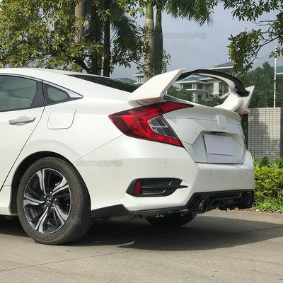 for 16-20 Honda 10Th Generation: Fixed wind wing
