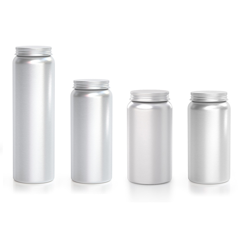 保健品瓶子 多规格药品胶囊分装药瓶 维生素食品密封铝罐广口铝瓶-阿里巴巴
