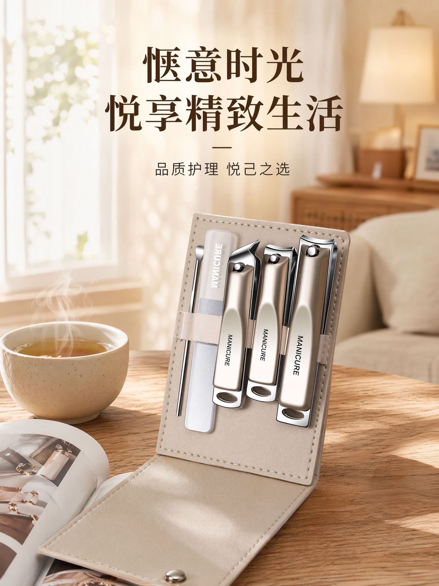 Anti-splash Nail Clipper German Precision New Style Nail Cutter Ear Pick Nail Clipper Set Toenail Clipper Tool