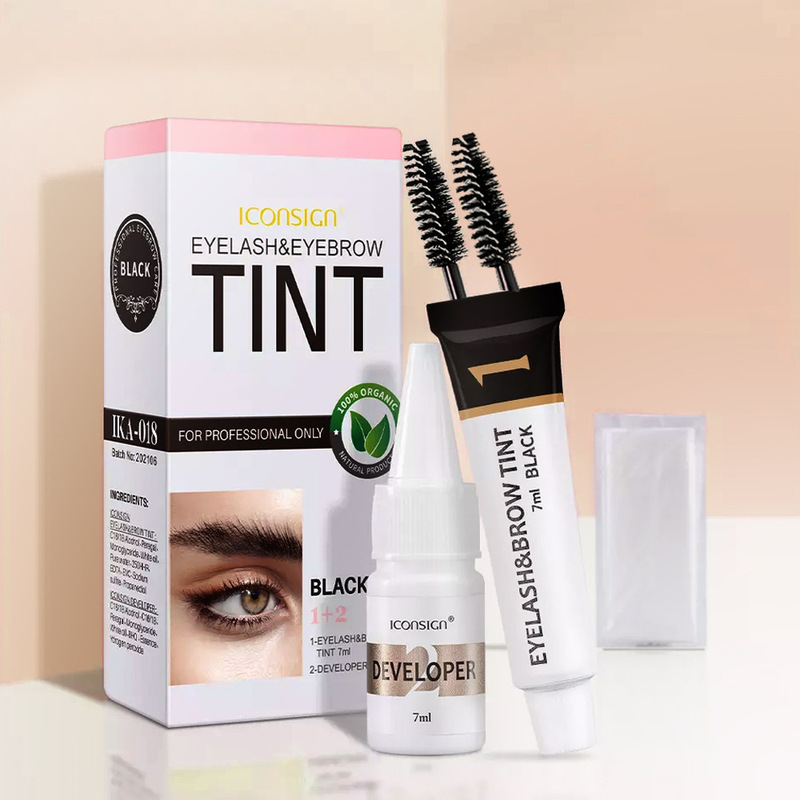 Cross-Border Aikexier Eyebrow Dyeing Set Wild Eyebrow Dyeing Agent Waterproof and Sweat-Proof Quick-Drying Eyebrow Dyeing Cream Beauty Salon