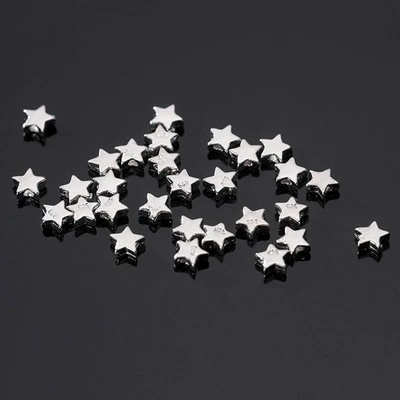 S925 Silver Pentagonal Star Zərgərlik ara hissələri