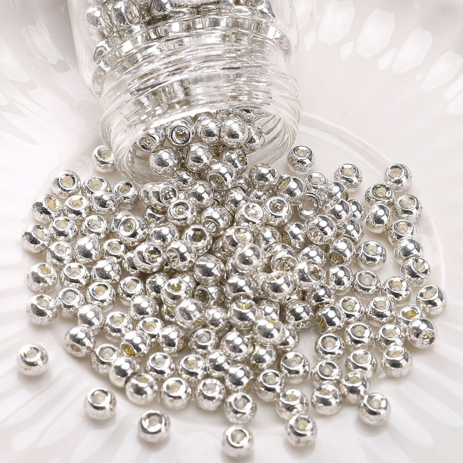 #16 style 4mm silver 10g/pack about 150 pieces