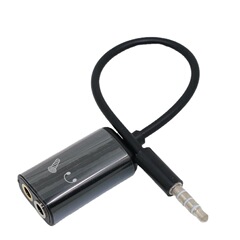 3.5MM mobile phone microphone adapter cable, mobile phone singing bar karaoke cable, audio cable, one-to-two-part microphone cable