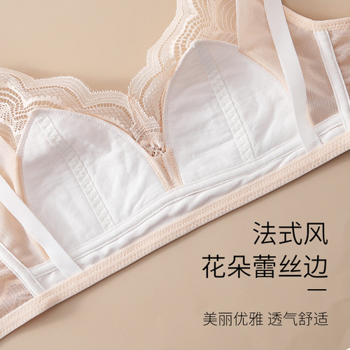 Breastfeeding bra summer thin ultra-thin top-opening breast-feeding fixed large cup spring and summer pregnancy maternity underwear