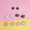 Tide, earrings, fashionable accessory, flowered