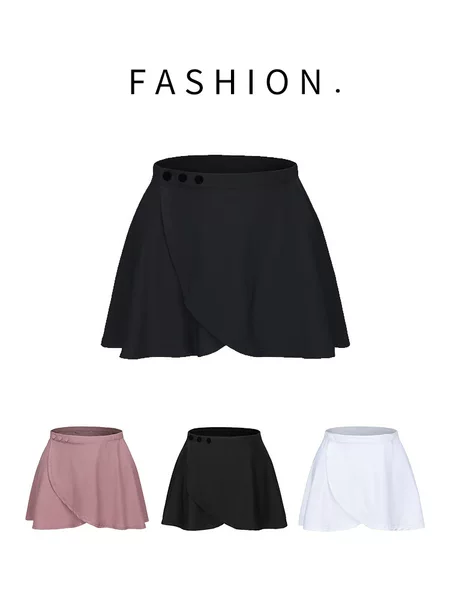 Yoga Pants Cover-Up Short Skirt for Women, One-Piece Butt-Covering Skirt for Fitness and Sports, Hip-Covering Skirt for Dance