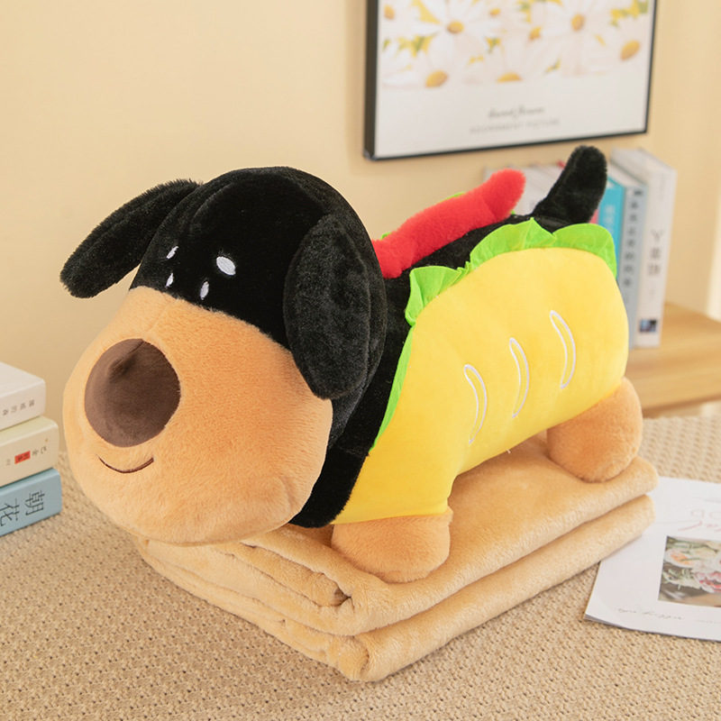 Oficina de dibujos animados almohada edredón de doble propósito almohada cojín del coche multi-funcional manta siesta Comercio exterior al por mayor