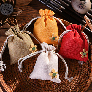 Wholesale Dragon Boat Festival Wooden Flower Sachet Sachet Bag Chinese Medicine Bag Packaging Medicine Powder Spice Carry-on Car Deodorization Empty Bag