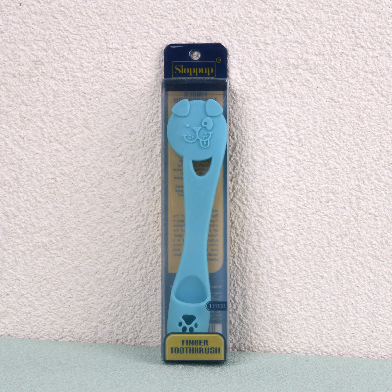Dedo de mascota cepillo de dientes suave no daña las encías perros y gatos dientes orales limpias perros y gatos al por mayor cepillo de dientes suave