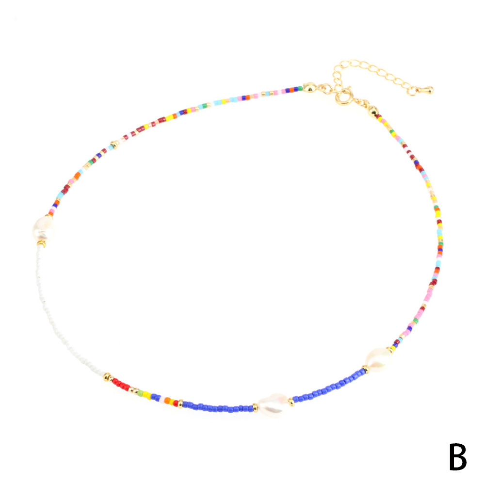 Fashion Multicolor Copper Enamel Necklace 1 Piece