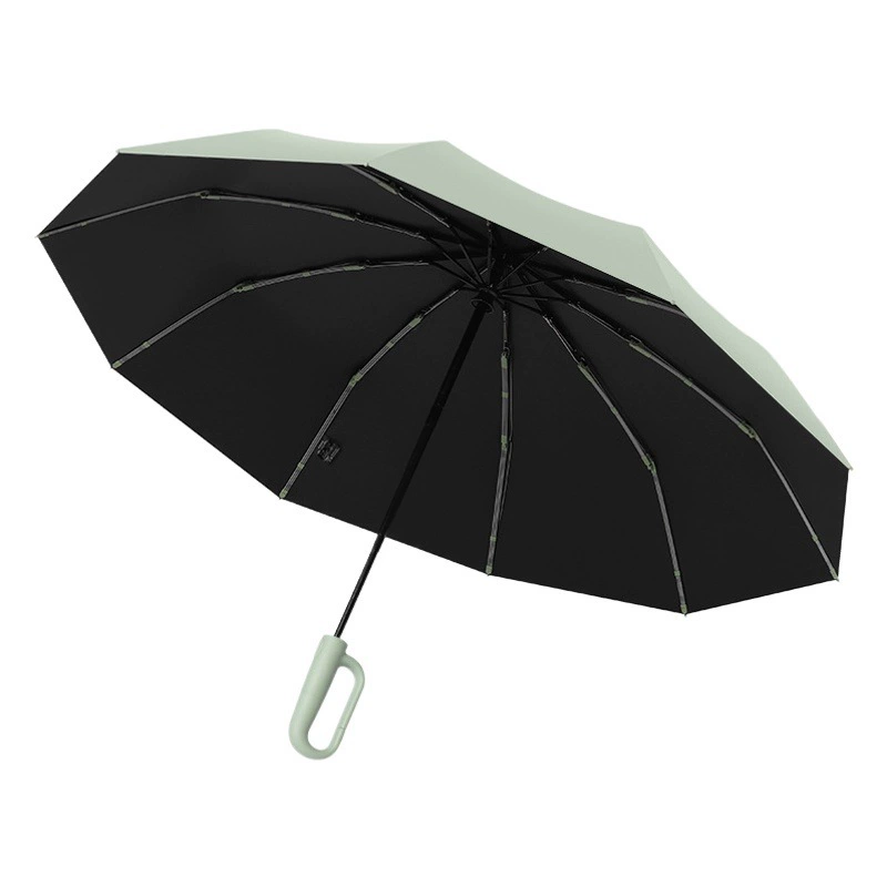 Высококачественный Зонт с пряжкой на 60 костей, полностью автоматический портативный, очень большой утолщенный усиленный мужской складной от дождя и дождя двойного назначения для женщин