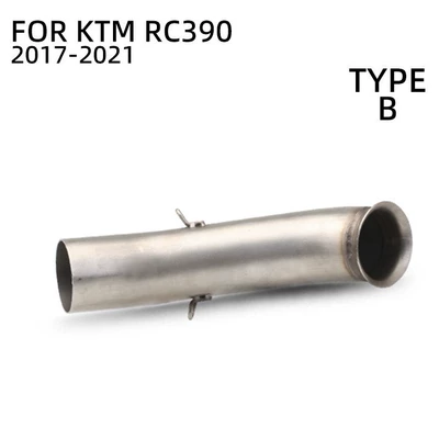 Suitable for Duke390Rc390 Motorcycle exhaust pipe - rc390-mid-pipe-titanium-finish