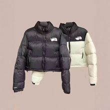 跨境北家女士休闲经典高腰短款面包服棉衣外套加厚保暖秋冬季立领