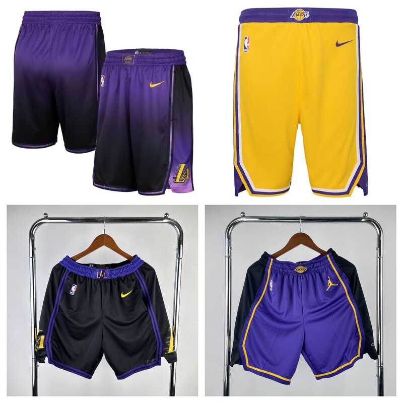 Factory Direct Sales Nba Lakers Pants No. 23 James No. 24 Kobe Hot-Pressed Basketball Pants Quick-Drying Shorts