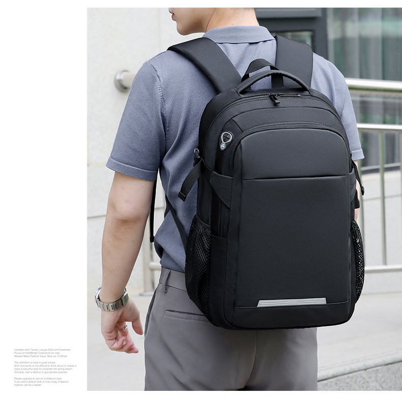 Student schoolbags, usb large-capacity backpacks, men's multi-pocket laptop bags, business commuting travel backpacks undefined