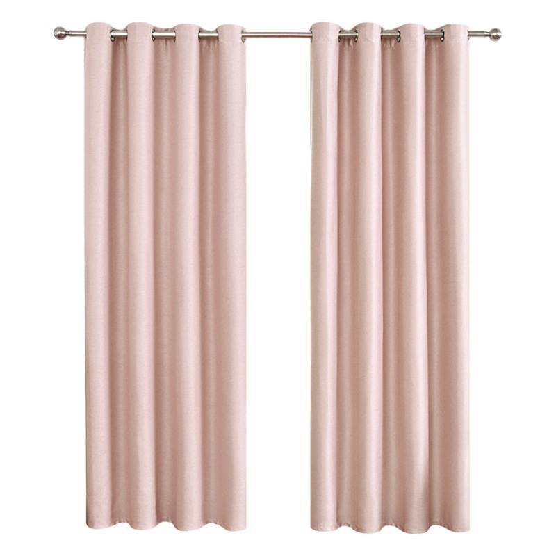 Cortinas opacas de lino de doble cara estilo japonés para dormitorio, sala de estar, balcón, cortinas de protección solar, sensación de alta gama, venta transfronteriza, venta al por mayor en stock