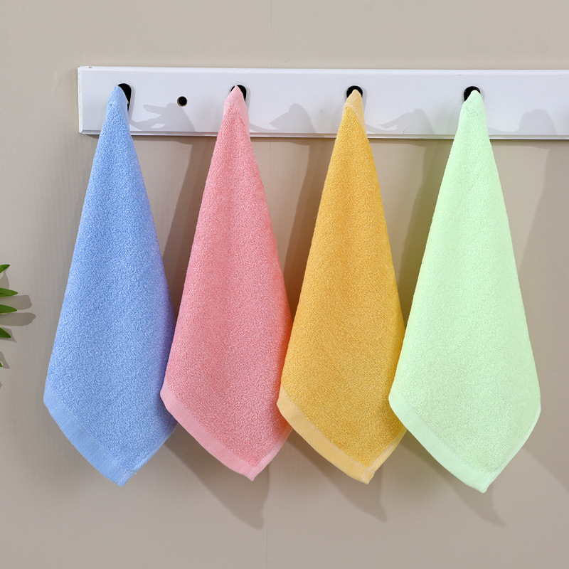 Bamboo fiber square towel children's face absorbent towel household kitchen cleaning towel dish towel hand towel factory direct sale