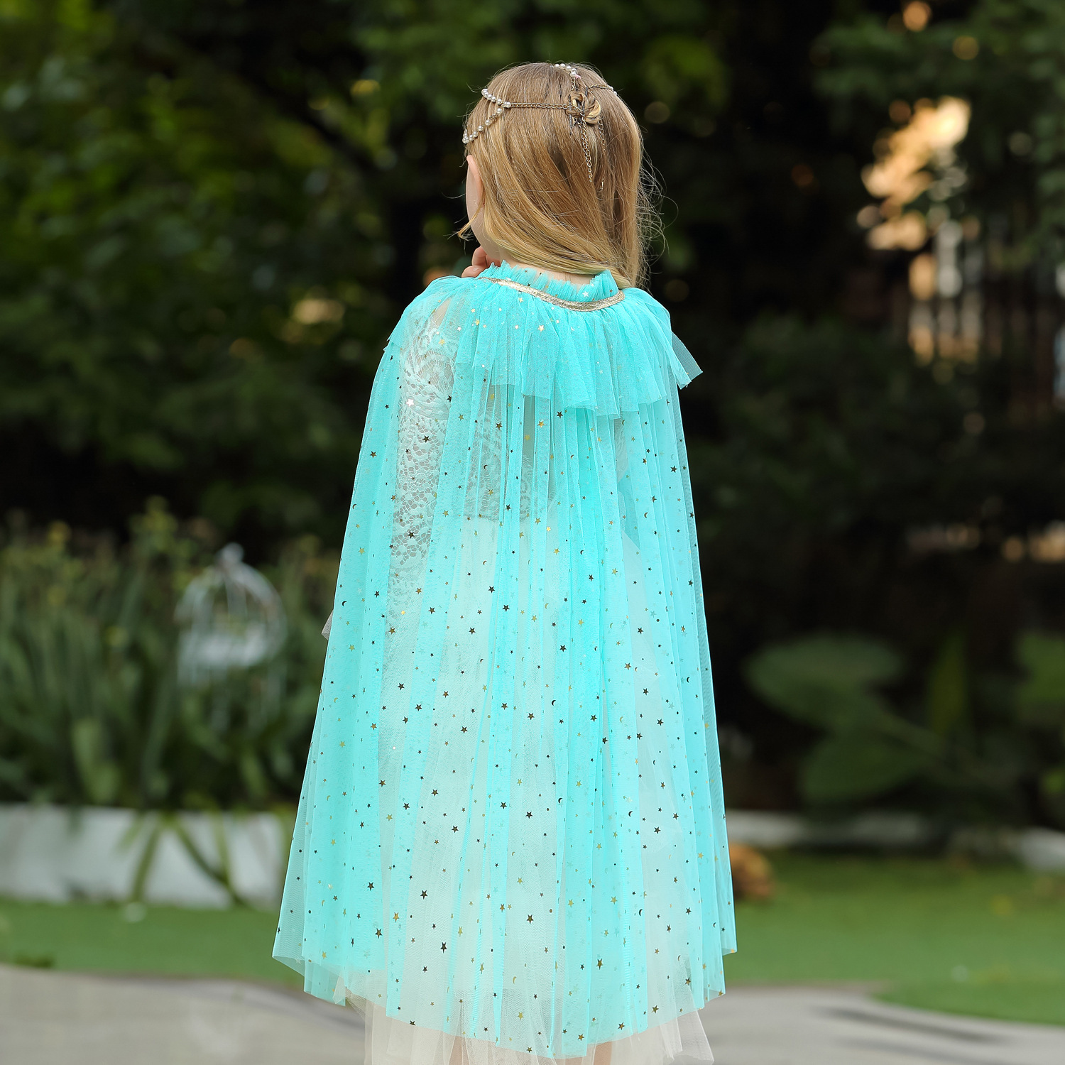 2021 mantón de Navidad capa de ropa para niños niñas Frozen Elsa princesa chal capa exterior