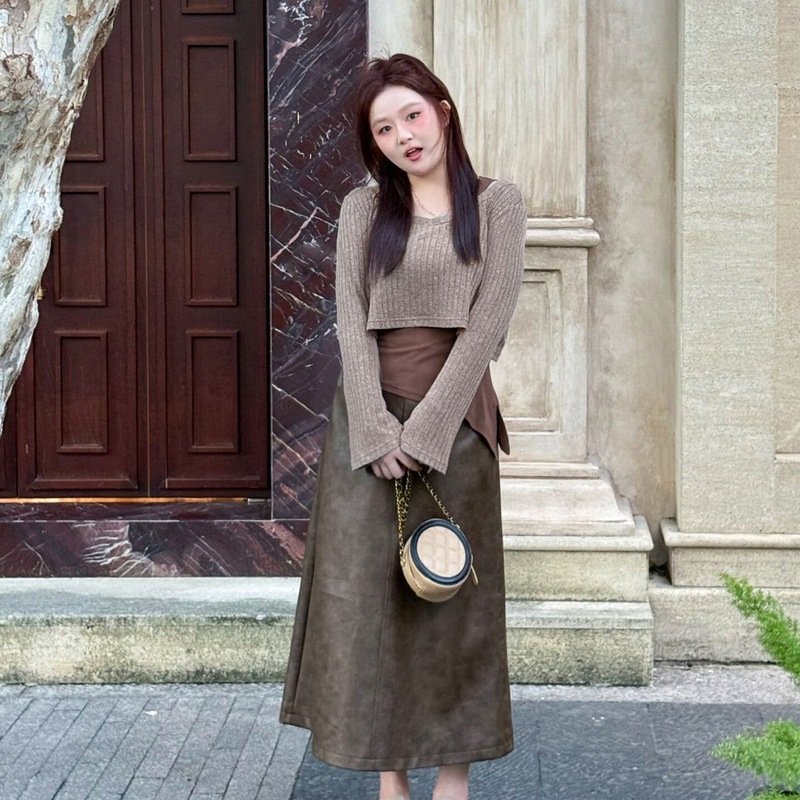 楠序源子大码套装女春感胖妹妹显瘦遮肚子减龄微胖两件套早秋|undefined