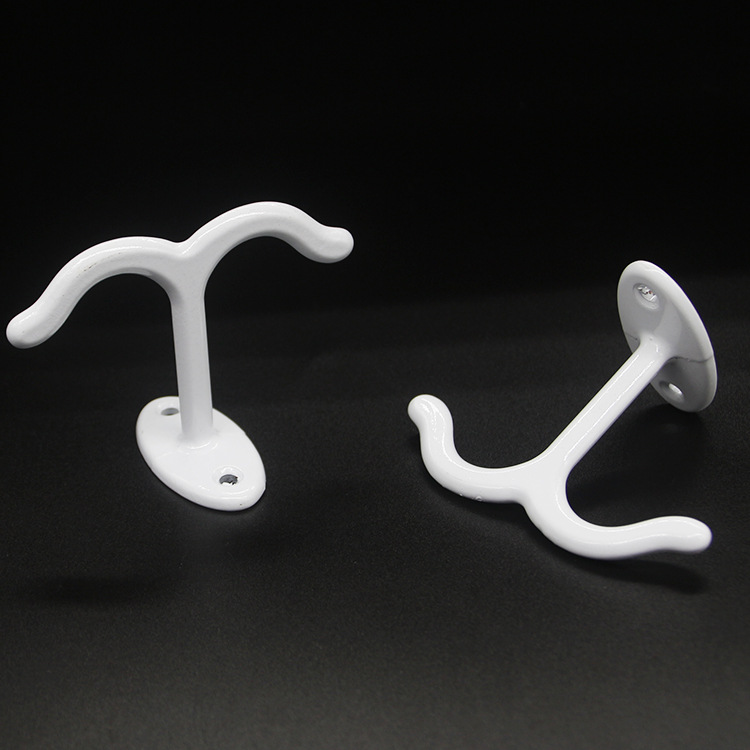 Transfronterizo nueva aleación de zinc techo doble gancho europeo simple gabinete armario toalla sombrero creativo gancho