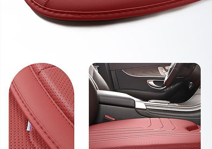 Summer rear seat luxury car seat cushion, breathable leather, ventilated, suitable for all seasons, three-piece set, single piece