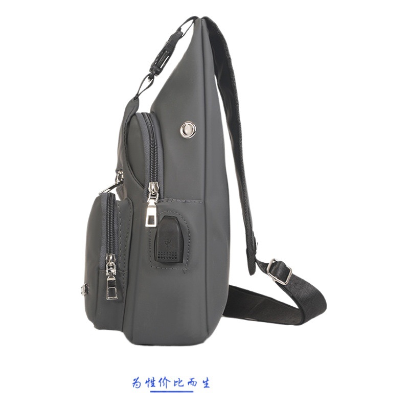 2023 New Men's Trendy Brand Bag Fashion Trend Shoulder Bag Outdoor Business Crossbody Bag Student Large Capacity Chest Bag
